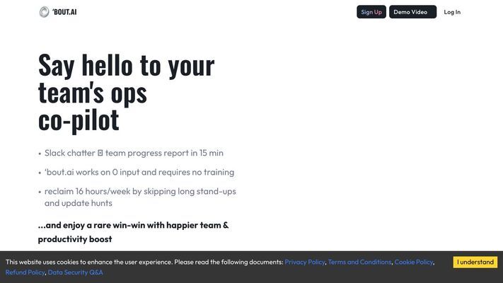 'bout.ai — Team updates reimagined
