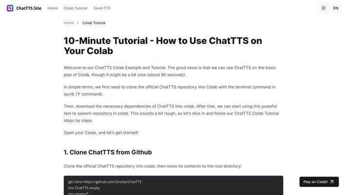 ChatTTS