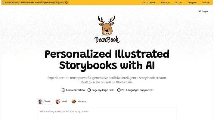 DearBook.AI - AI-Powered Storybook Creator
