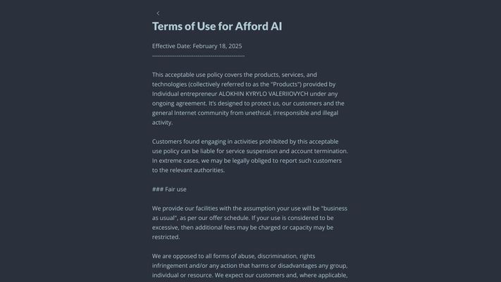 Afford AI