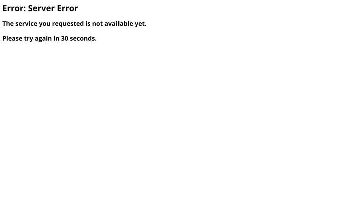 503 Server Error