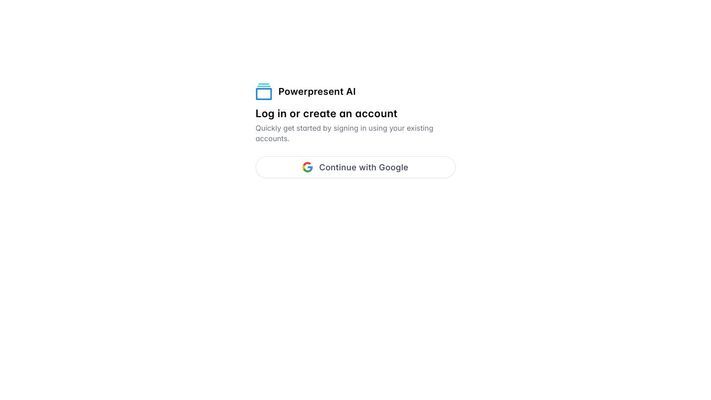 Powerpresent AI - Create powerful presentations with AI