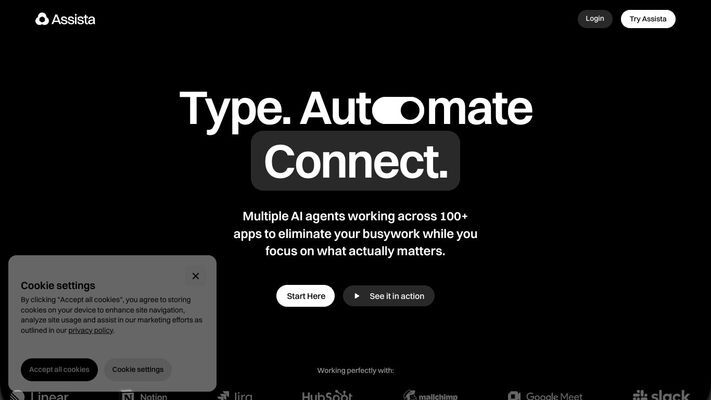 Assista AI Agents – Automate Tasks & Boost Productivity | Assista AI