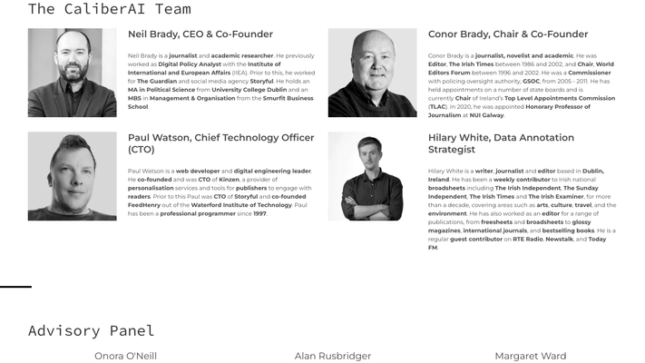 CaliberAI - Risky content solutions