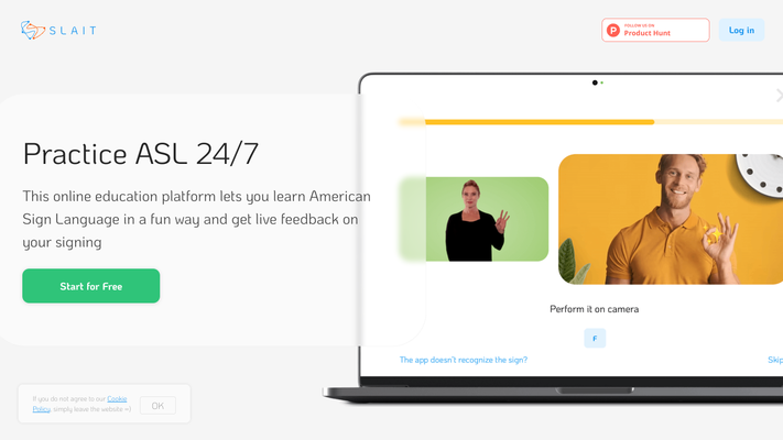 SLAIT School – Practice American Sign Language 24/7