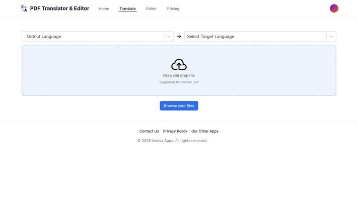 PDF Translator and Editor