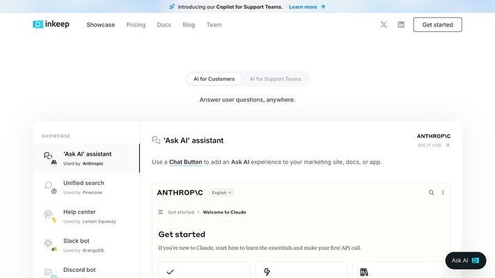 Inkeep - AI for your users and support team