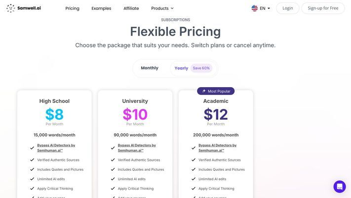 Samwell - AI Essay Writer by Samwell is a free essay writer that helps you write all types of academic essays in seconds without any plagiarism issues.