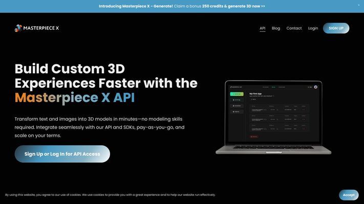 AI-Powered 3D Model Generation | Masterpiece X
