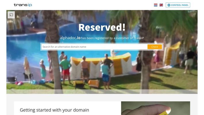 TransIP - Reserved domain