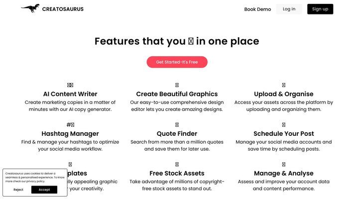 Creatosaurus - All in One Creative & Marketing Platform | Storytelling at Scale
