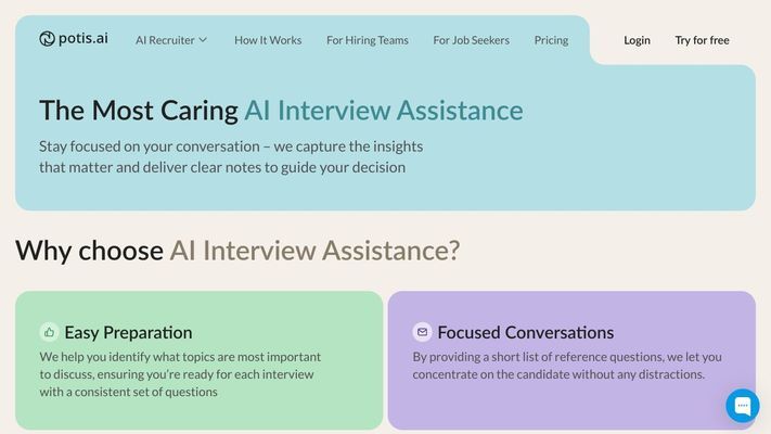 Potis.AI | AI Recruiter that helps growing teams attract top talents