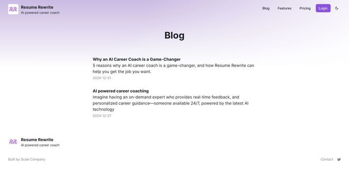 Resume Rewrite