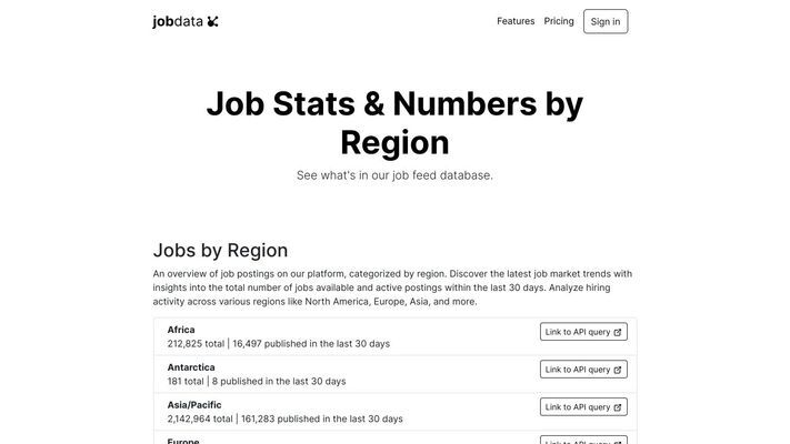 Job Data API