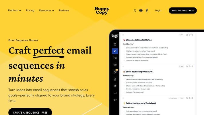 Hoppy Copy: AI Email Writing Platform for Marketers