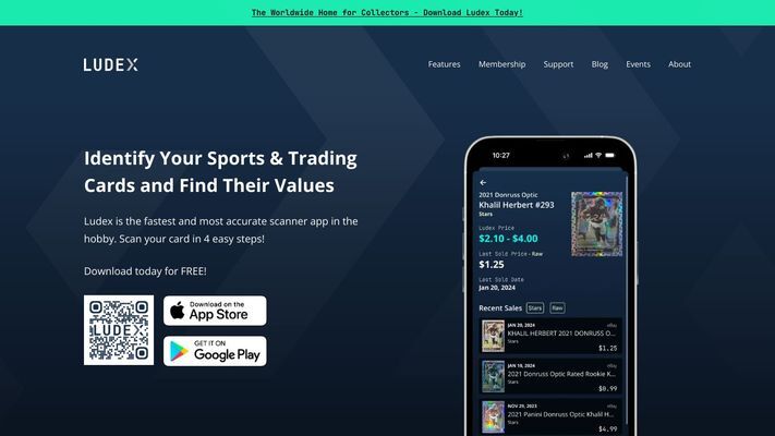 Ludex | Sports Card and TCG Scanner with Price Guide App
