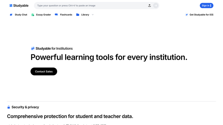 Studyable: Free AI Homework Help & Flash Cards
