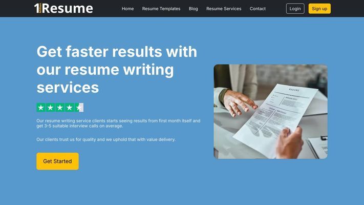 AI Resume Builder & Resume Writing Services | 1MillionResume