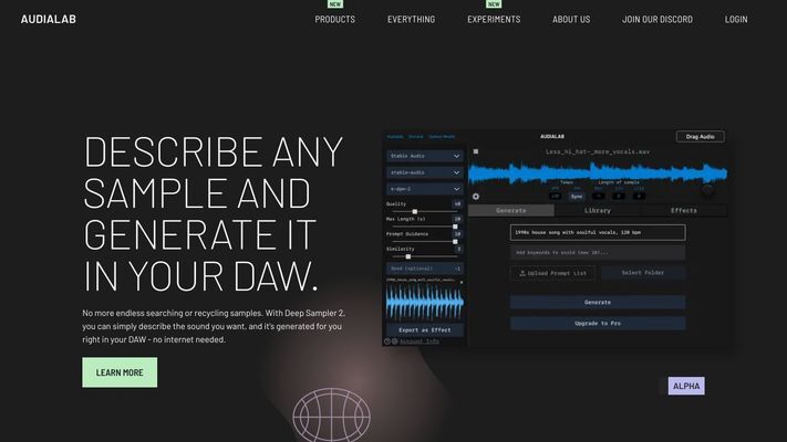 Audialab - Ethical AI tools for Artists, by Artists