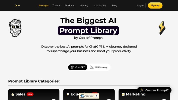 🪄 AI Prompt Generator by God of Prompt - Generate Your Custom AI Prompts