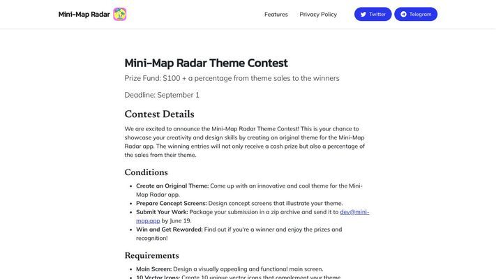Mini-Map Radar Watch