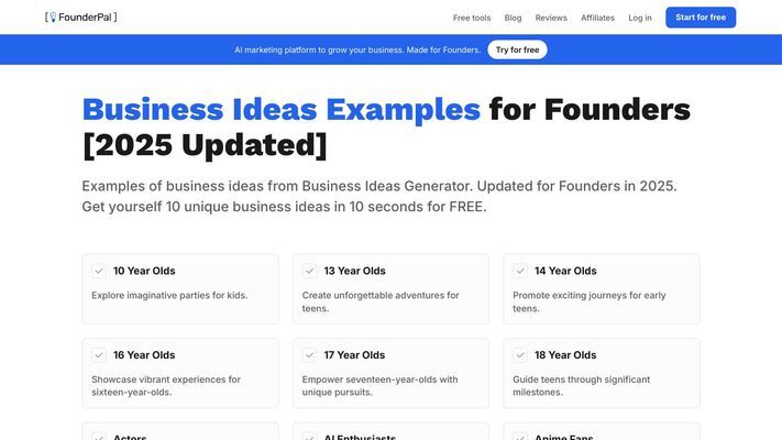 AI Business Ideas Generator