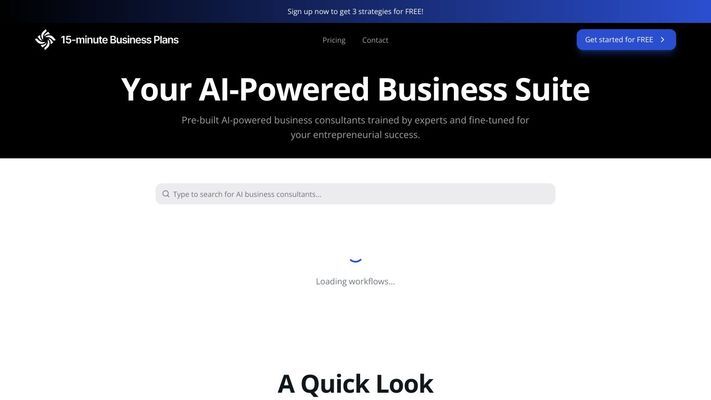 15-minute Business Plans