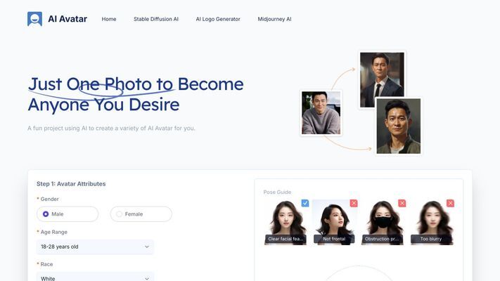 AI Avatar Generator Free App Online