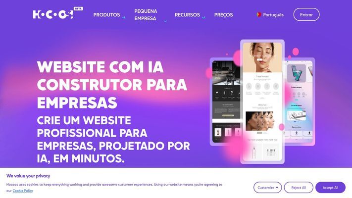 Hocoos AI Website Builder - Create Your Website in 5 Minutes