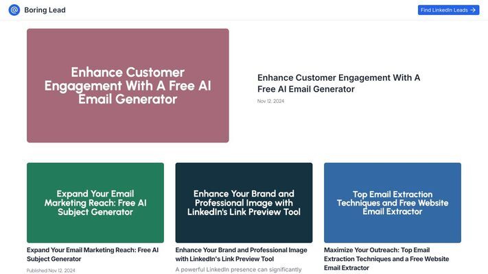 BoringLead - Get Emails from LinkedIn
