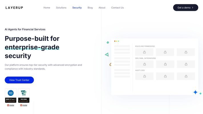 Layerup - AI Agents for Financial Services