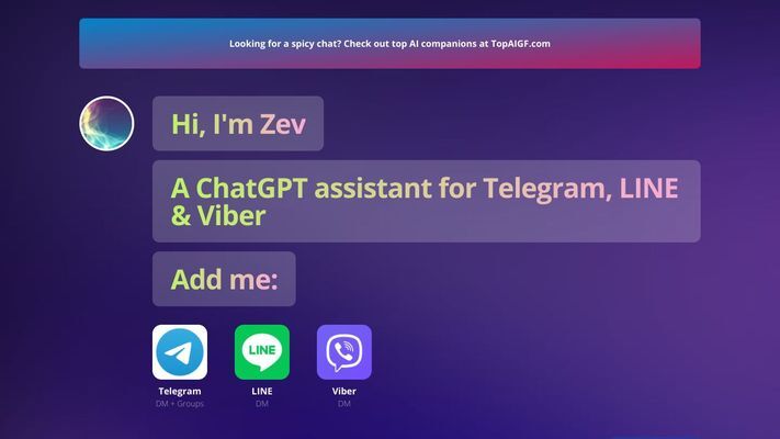 Zev - ChatGPT for Telegram, LINE & Viber