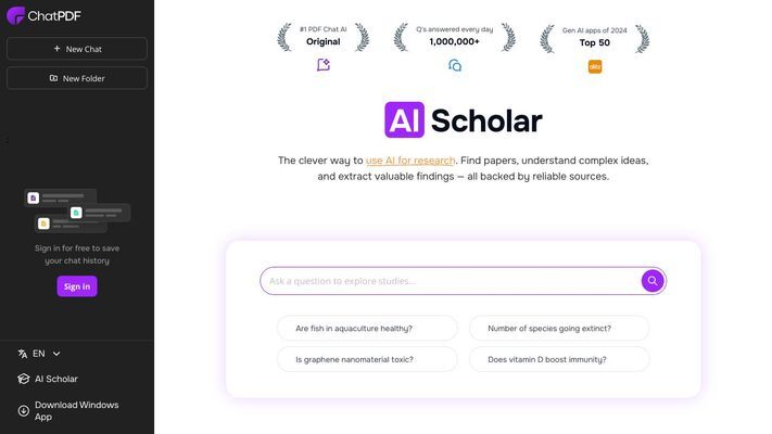 ChatPDF AI | Chat with any PDF | Free