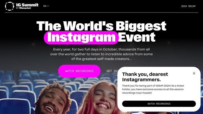 Instagram Summit by Manychat 2024 - The Future of IG