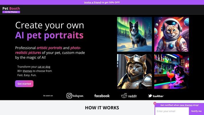 AI Pet Portraits and Photos of your cat or dog - Pet Booth