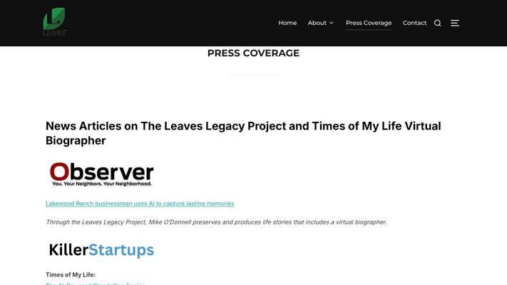 Leaves Legacy Project