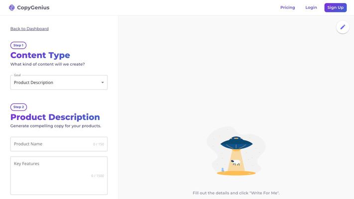 CopyGenius | Your personal AI e-commerce copywriter
