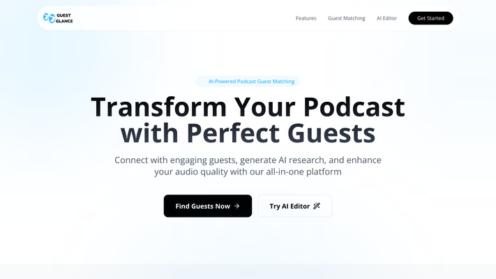 Guest Glance: AI Guest and Host Matching Platform