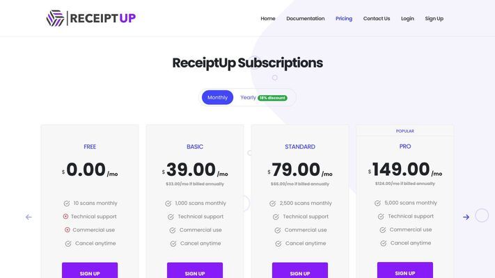 Receipt OCR API