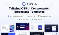 Tailwind UI Component Library, Kit and Templates | TailGrids