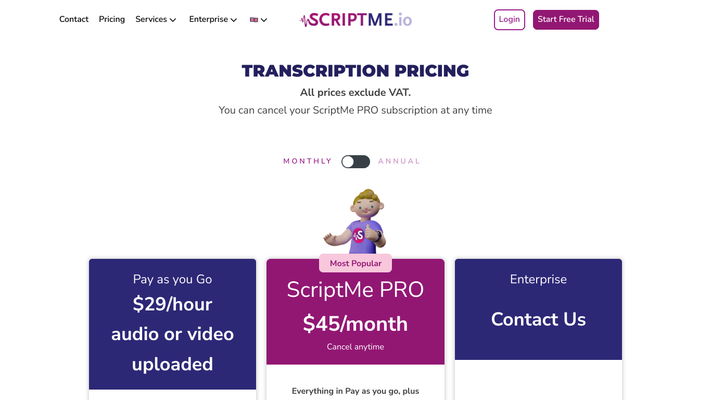 ScriptMe: Transcribe audio/videos and add subtitles quickly