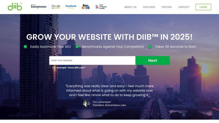 Diib: SEO Tool + Traffic & SEO Checker | Start free