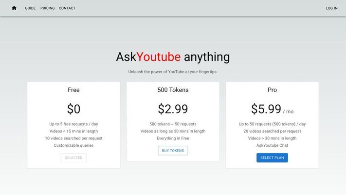 Ask Youtube - Ask Youtube Anything