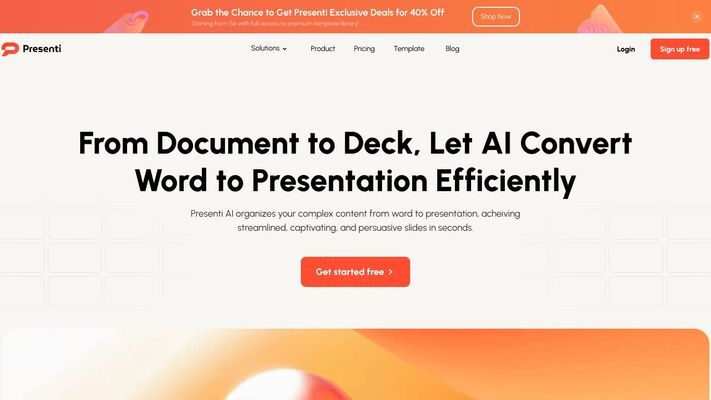 Presenti | AI Presentation Maker - Instant Stunning Slides