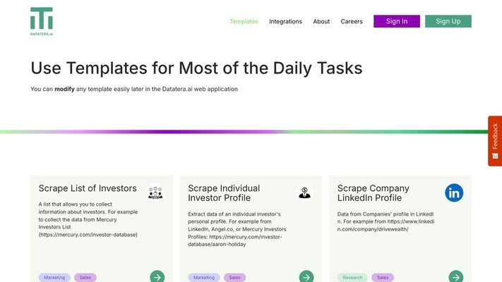 Datatera.ai: Transform Files & Websites into Structured Data Effortlessly