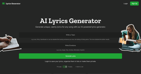 AI Lyrics Generator