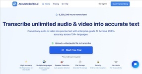 Transcribe Unlimited Audio & Video into Accurate Text Online for Free