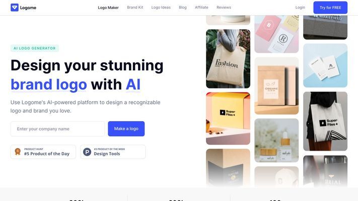 Free AI Logo Maker & Brand Designer for Entrepreneurs | Logome