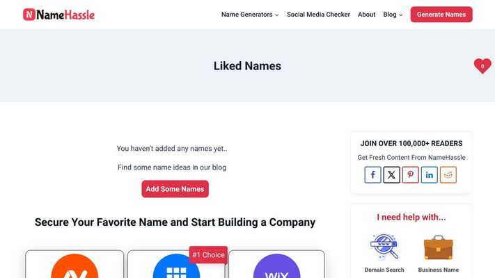 NameHassle - Free Domain Name Generator (Get Instant Ideas)