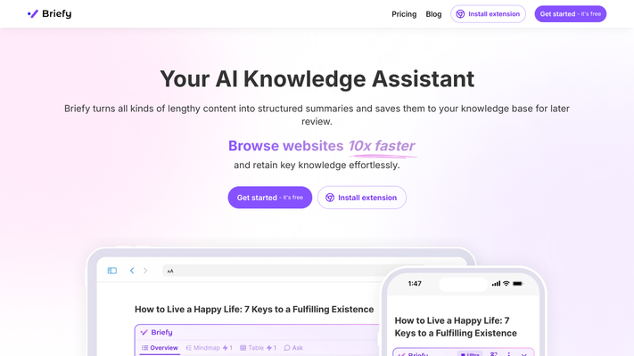 Briefy - Your AI Knowledge Assistant
